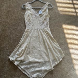 Cream spring time dress